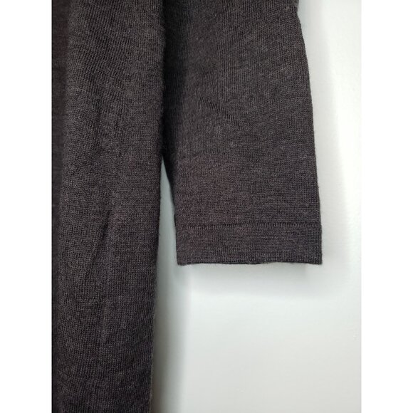 346 Brooks Brothers Womens M Gray Sweater Dress 100% Merino Wool Minimalist - Picture 3 of 7